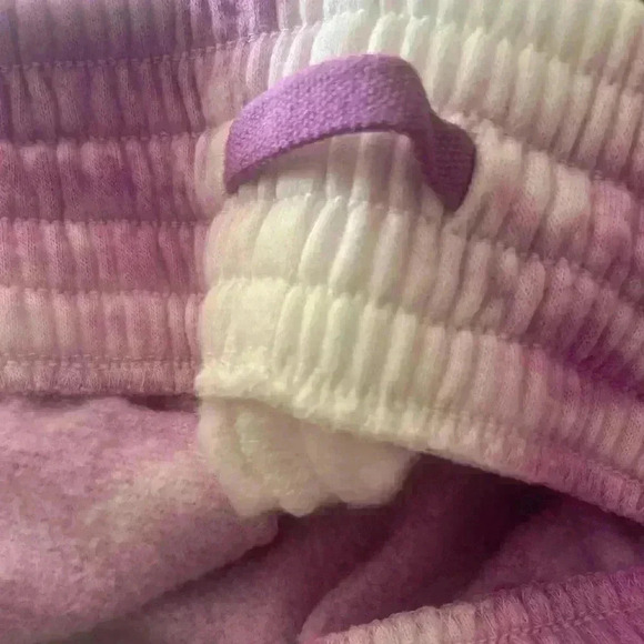 DSG NWT Women’s Long Fleece Short Lilac Fields Tie Dye Size 2XS - Picture 4 of 12